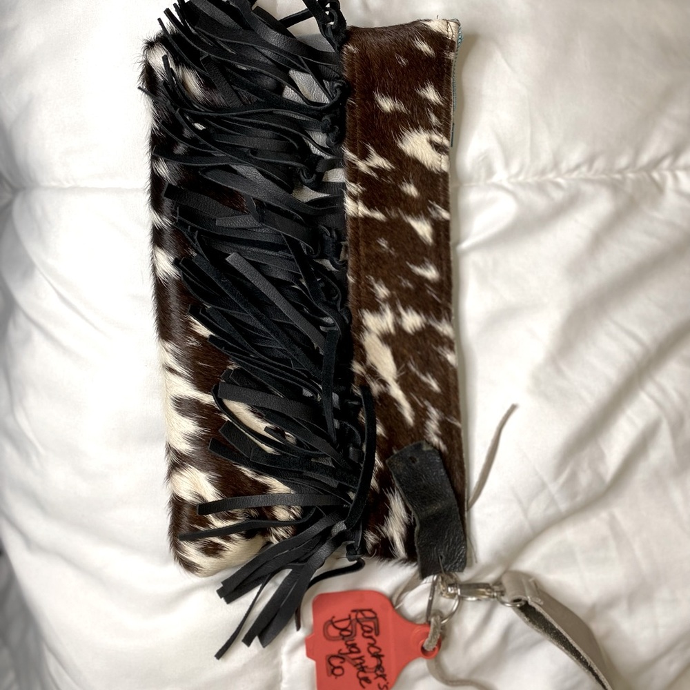 Cowhide clutch